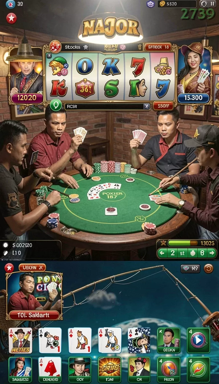 Cuplikan layar KOIN805 — menu navigasi